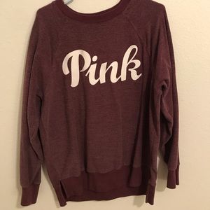 PINK sweatshirt hoodless